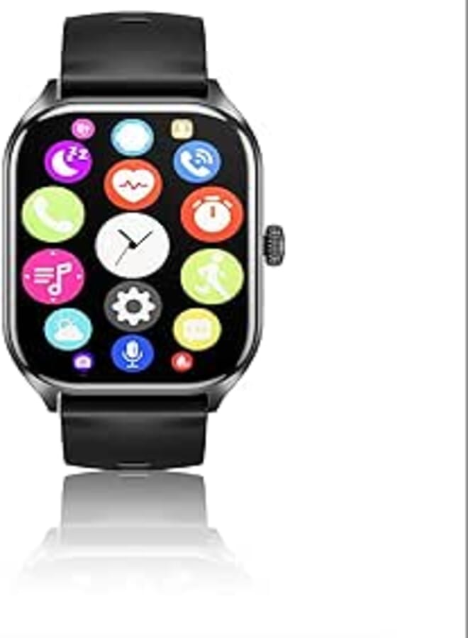 General GW21 Smart Watch – 2.01” HD TFT Display, Bluetooth 5.0, 100+ Sports Modes, Heart Rate & SpO₂ Monitor, IP65 Waterproof, 7–10 Days Standby (Black)